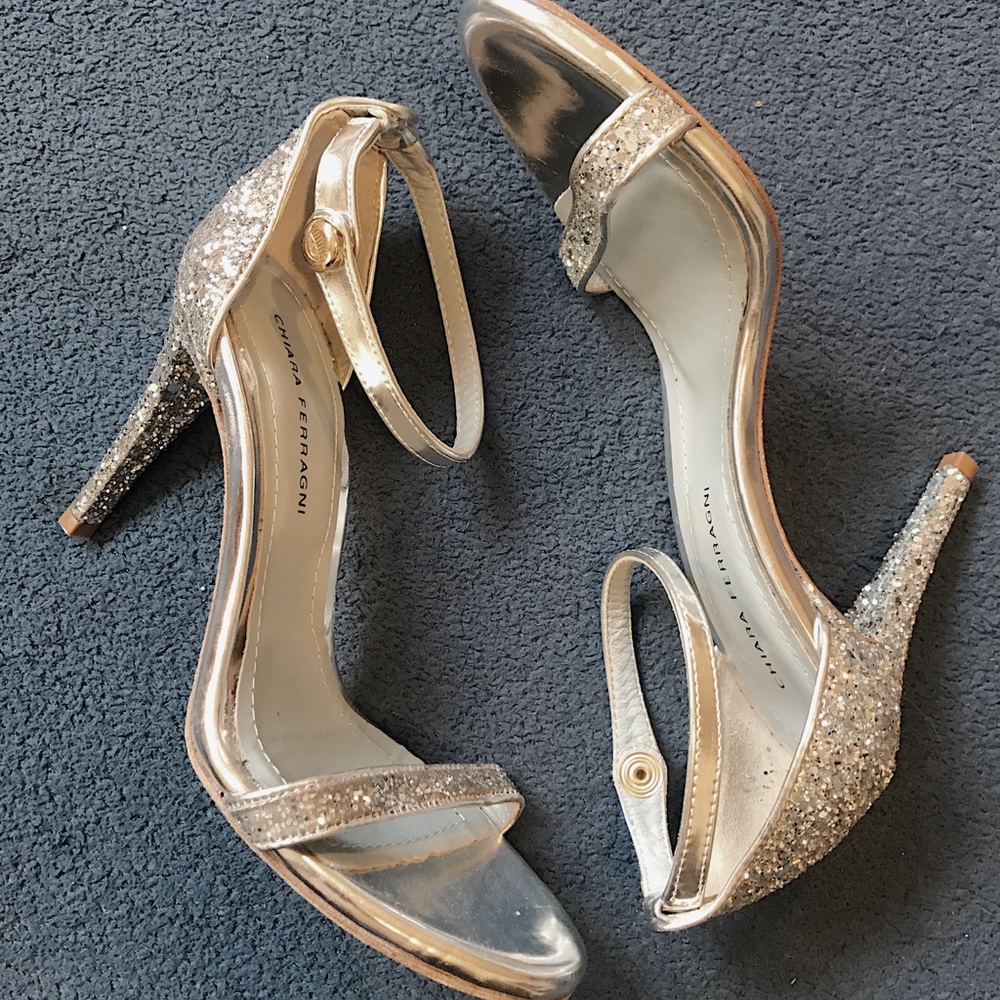 Chiara Ferragni Silver Heels
